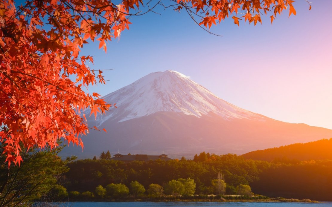 富士山秋天美景图片桌面壁纸