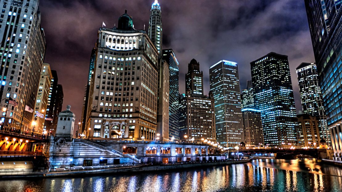美国芝加哥城市风景高清桌面壁纸