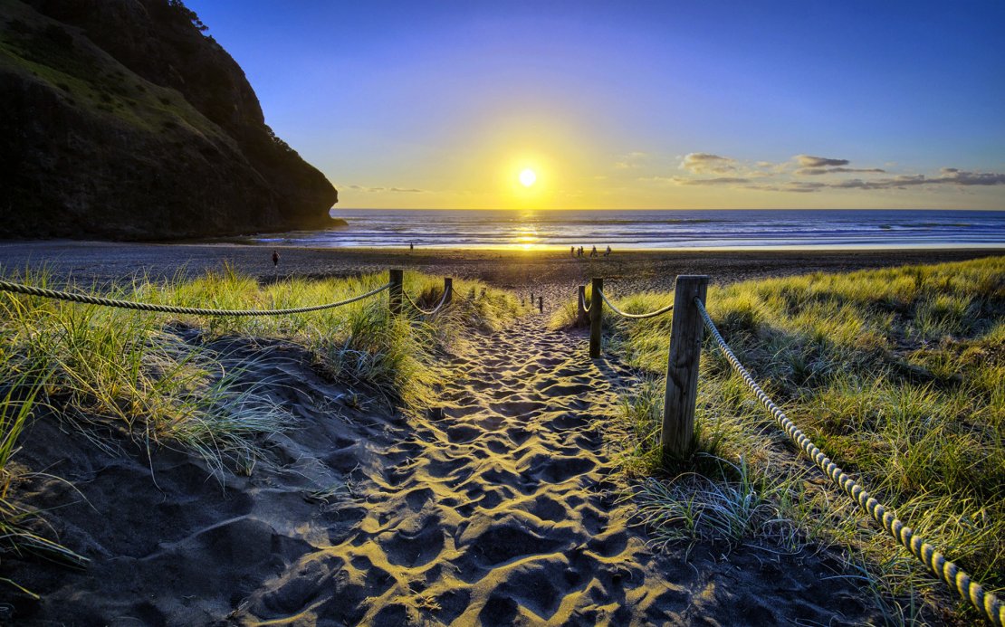 新西兰西海岸海景风光桌面壁纸